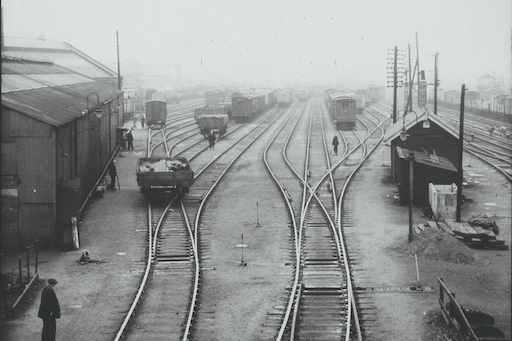 Goods sidings, York, 1952. Science Museum Group.